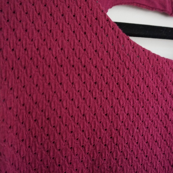 Free People --High/Low Magenta Quilted Dress -- - Picture 6 of 6